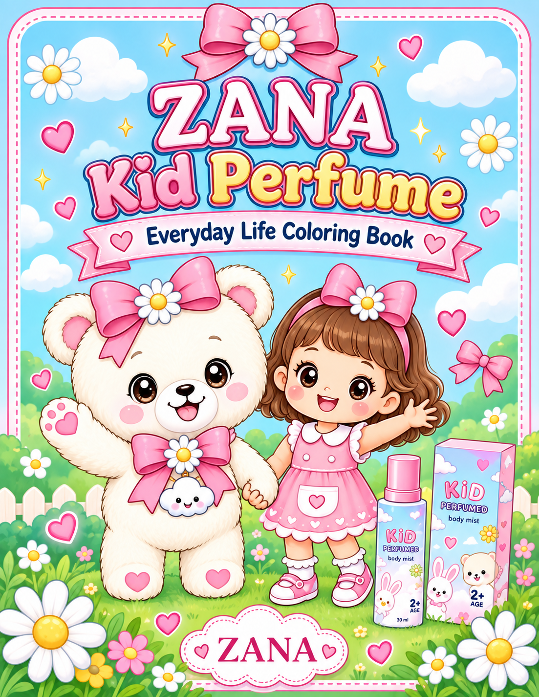 ZANA Kid Perfume Everyday Life Coloring Book cover